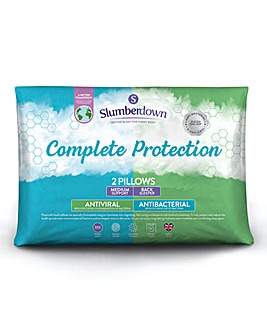 Slumberdown Complete Protection Anti Viral Pillows - 2 Pack