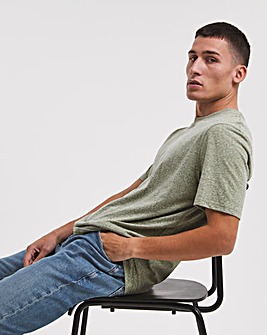 Short Sleeve Textured T-Shirt Long