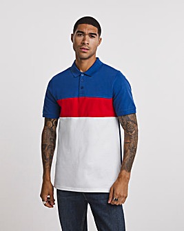 Cut and Sew Pique Polo Long