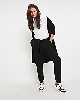 Black Cosy Soft Touch Drawstring Jogger