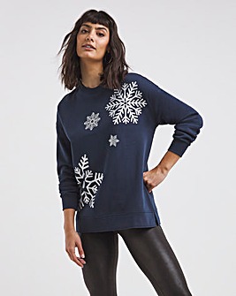 Snowflake Novelty Sweatshirt