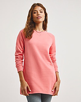 Pink Basics Long Sleeve Sweat Tunic
