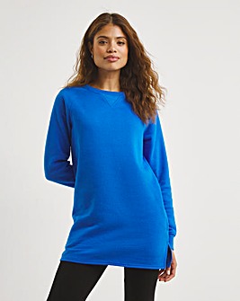 Blue Basics Long Sleeve Sweat Tunic