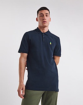 Pineapple Embroidered Polo Long