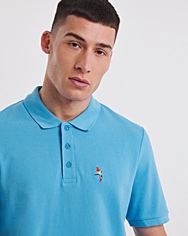 Parrot Embroidered Polo Long