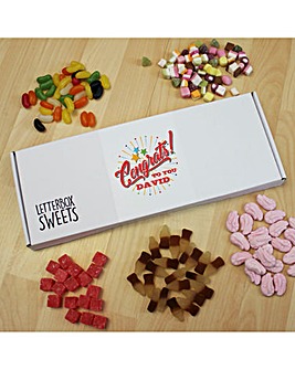 Personalised Congrats Letterbox Sweets