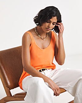 Simply Be Orange Slouch Vest