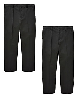Older Boys Pack of Two Trousers Standard Fit