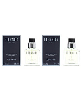 Calvin Klein Eternity For Men Eau De Toilette x 2