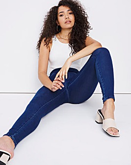 Pull On Sculpt Power Stretch Mid Blue Skinny Jeggings