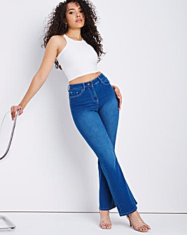 Kim Blue High Waist Super Stretch Bootcut Jeans