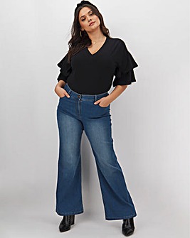 simply be pixie wide leg jeans