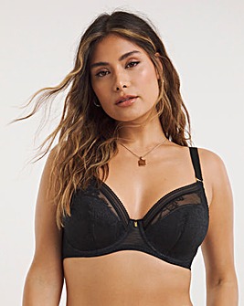 Fantasie Fusion Lace Plunge Wired Bra Black