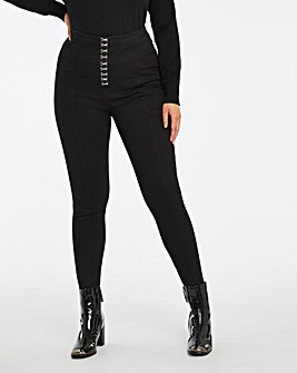 Chloe Black High Waist Corset Skinny Jeans