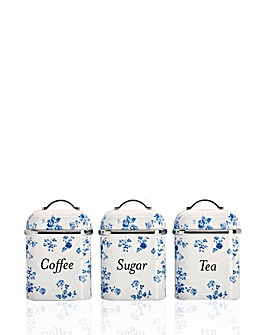 Laura Ashley Set of 3 Canisters