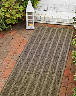 Indoor Outdoor Natural Stripe Runner
