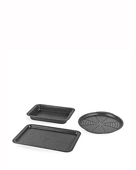 Russell Hobbs Metallic Marble 3 Piece Ovenware Set