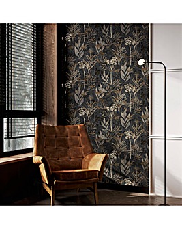 Superfresco Easy Solstice Black Gold Wallpaper