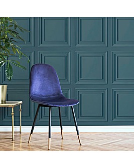 Fresco Wood Panel Teal Wallpaper