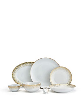 Waterside Gold Sparkle 50 Piece Dinner Set