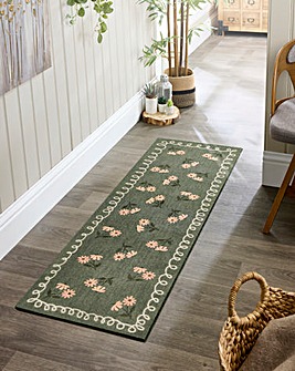 My Mat Nylon Indoor Pattern My Home in Bloom Runner