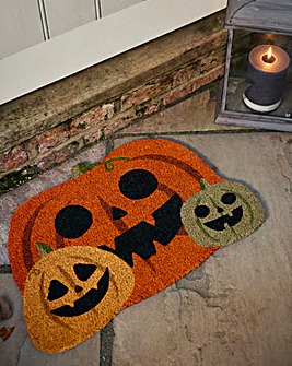 My Mat Printed Coir Multi Pumpkins Doormat