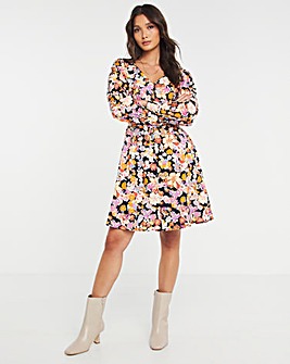 Y.A.S V-Neck Floral Wrap Dress