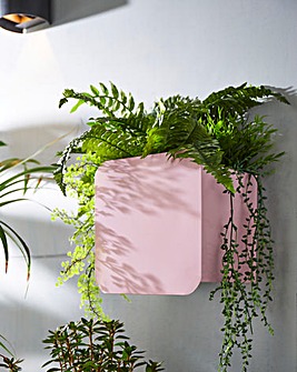 Pink Square Wall Planter