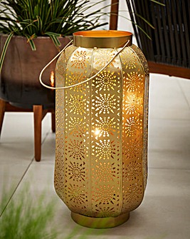 Large Gold Cutout Lanterns