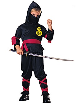 Boys Black / Red Ninja Costume