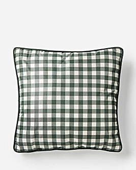 Green Gingham Outdoor Cushion