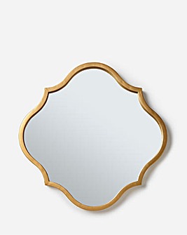 Ornate Gold Outdoor Mirror