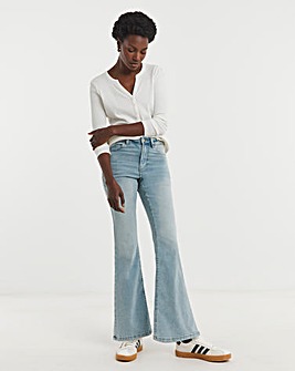 Light Blue High Waist Super Soft Bootcut Jeans