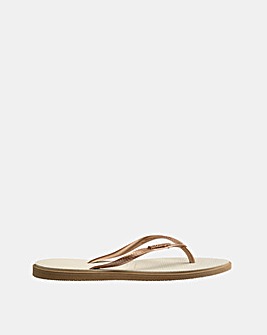 Havaianas Slim Point Nude Sandals
