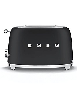 Smeg TSF01 Special Edition Matte Style 2 Slice Black Toaster