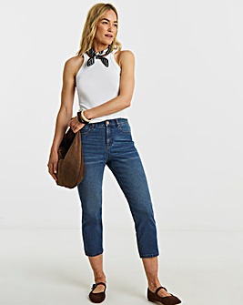 24/7 Mid Blue Crop Jeans