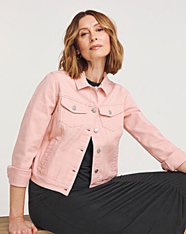 Pink Western Denim Jacket