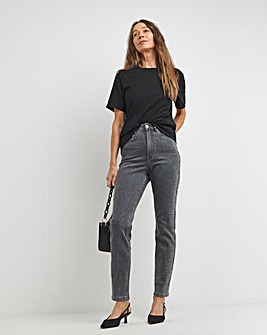 Diamante Grey Slim Leg Jeans