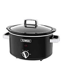 Tower 5.5 Litre Stainless Steel Manual Slow Cooker