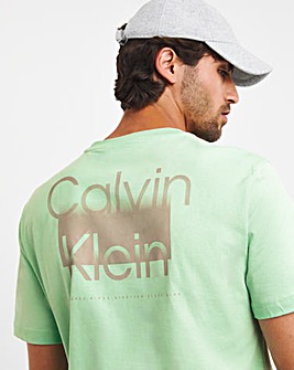 Calvin Klein Back Print T-shirt Lichen