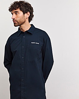 Tommy Jeans Classic Long Sleeve Navy Shirt