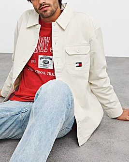 Tommy Jeans Essential Over Shirt Beige