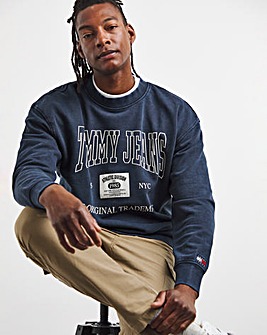 Tommy Jeans Archive Crew Neck Sweatshirt Navy