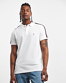 Tommy Hilfiger Taped White Polo