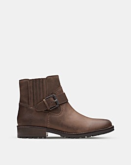 Clarks Clarkwell Strap Ankle Boots