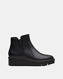 Clarks Airabell Zip Wedge Ankle Boots