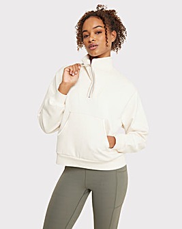 Cheslea Peers Knitted Oversized Funnel Neck Sweatshirt With Binding Detail