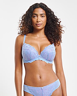 Ann Summers Sexy Lace Planet Plunge Bra Light Blue