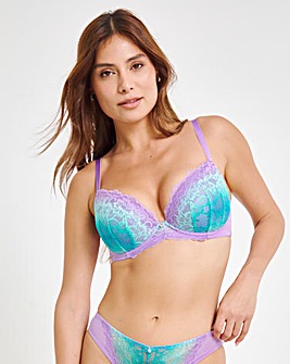 Ann Summers Sexy Lace Planet Plunge Bra Lilac Ombre