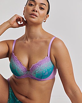 Ann Summers Sexy Lace Planet Plunge Bra Lilac Ombre